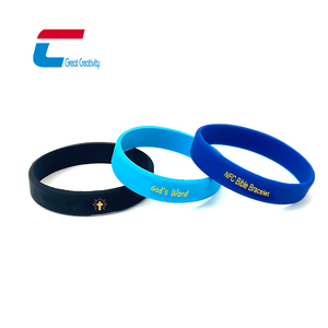 Pulsera de silicona NFC fina resistente al agua personalizada, pulsera NFC con verso bíblico diario - Product Image 1