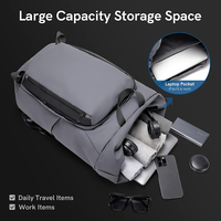 Sac à dos pour ordinateur portable de 15 pouces résistant à l'eau avec logo personnalisé, tendance pour homme, adapté au travail, grande capacité, loisirs, voyage