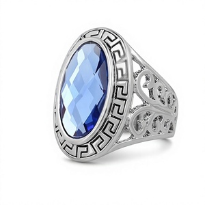Natural Blue Topaz 925 Sterling Silver Ring – Elegant ring Jewelry for Women & Men - Product Image 1