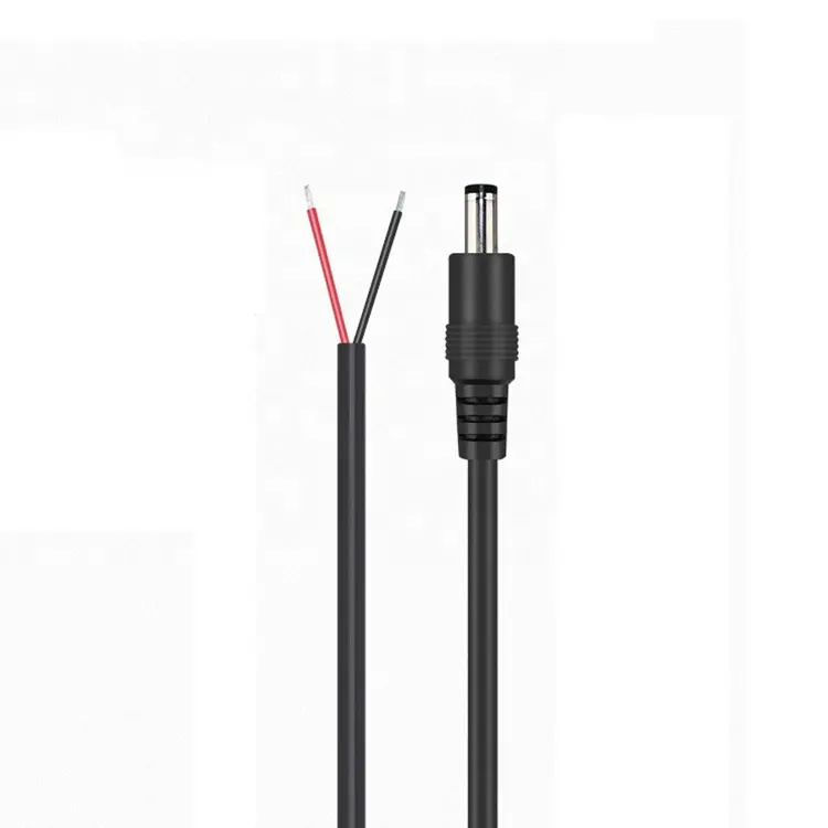 Free Sample 5521 Type 5.5mm x 2.1mm 12V DC Power Plug DC Power Cord Connector 5521 5525 with Cable