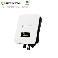 Accueil hybride 6kw photovoltaïque systèmes d'énergie solaire hybride domestique système d'énergie solaire kit solaire