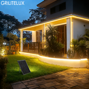 Tira de Luces LED COB con Energía Solar, Regulable, 36V, IP65, Impermeable, con Control Remoto, Luz de Neón LED Flexible y Suave - Product Image 1