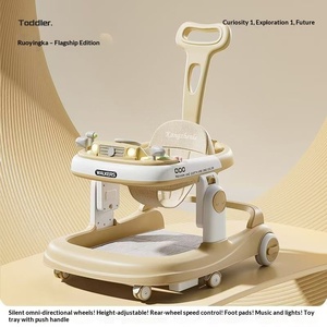 Marche-bébé musical pour prévenir les jambes en O, adapté aux bébés de 6 à 18 mois, capacité de charge de 10 kg, en plastique, pour s'asseoir et pousser - Product Image 6