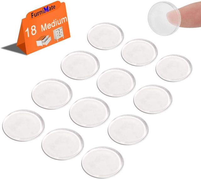 Black Silicone Rubber Bumper Foot Pads Non-Slip Self-Adhesive Furniture Protective Covers Glass Table Notebook Black Cutting