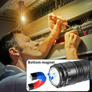 Linterna LED de Alta Potencia Recargable con Pantalla Digital Magnética, Luz Láser Blanca de 30W, Luz Púrpura RGB de 395nm, Largo Alcance - Product Image 5