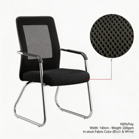 Chaise de bureau ergonomique de luxe confortable au design moderne pour invités et visiteurs, vente en gros par le fabricant du Hebei