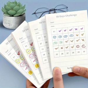 31-Day Self-Discipline Notebook Simple Habit Formation Study Office Planner <b>Book</b> Goal Sticky <b>Notes</b> Back-to-School Essentials - Product Image 1