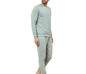 ชุดวอร์มของผู้ชายน้ำหนักเบาระบายอากาศได้ดีสีพื้นปรับแต่งได้ทั้งหมดดีไซน์ทันสมัยซักง่าย - Product Image 3