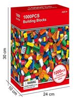 Bloques de construcción de ladrillos de plástico de alta calidad, juguetes para niños, juego DIY Compatible con todos los ladrillos, 1000 Uds., bloques de construcción para niños