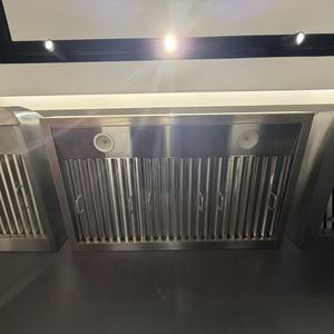 Hotte commerciale îlot de 36 pouces 1000 m³/h avec corps en acier inoxydable, filtre à déflecteur, commande tactile, 3 vitesses et éclairage LED - Product Image 5