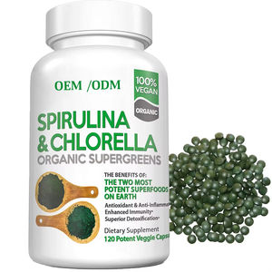 OEM ODM Premium Organik KLORELLA / SPİRÜLİN 120 Tablet <span class=keywords><strong>Vegan</strong></span> Yüksek <span class=keywords><strong>Protein</strong></span> ve Demir İçerikli, Katkı Maddesi İçermez - Product Image 1
