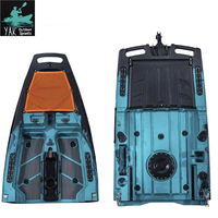 Kayak modulaire Yak Outdoors de 2,8 m, aileron amovible, propulsion par pédales, bateau de pêche, coque en HDPE, léger, capacité 1 personne
