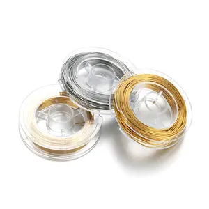 Stainless steel wholesale fashion jewelry making diy accessories 18k gold plated multi-size plain wire