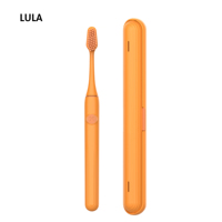 Brosse à dents électrique sonique rechargeable intelligente Lula, nouveau design portable, étiquette privée, avec étui de voyage pour adulte