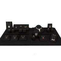 Ensemble de présentoirs à bijoux sur mesure, en cuir PU de haute qualité, pour bracelets et bagues