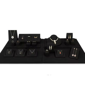 Custom <b>Size</b> Color Jewelry Display Set Combo High Quality PU Leather for Jewelry Display Bracelet Holder <b>Ring</b> Holder - Product Image 4
