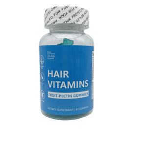 Fabricant OEM ODM de bonbons Suppléments alimentaires pour la croissance des cheveux Vitamines pour les cheveux Gommes vitaminées pour les cheveux d'ours en gélatine de marque privée - Product Image 1