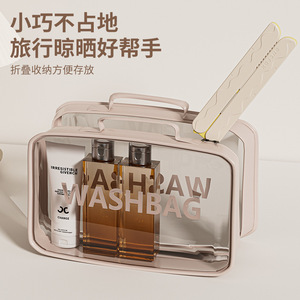 Foldable Clothes Hanger With <b>Clips</b> For Travel Drying Clothes And Socks Hotel Use - Product Image 5