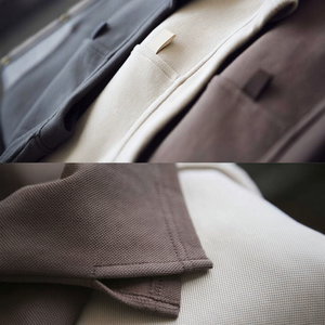 Camiseta de Manga Corta para Hombre, Talla Grande, 100% Algodón, con Letras Tejidas, Antiarrugas - Product Image 1