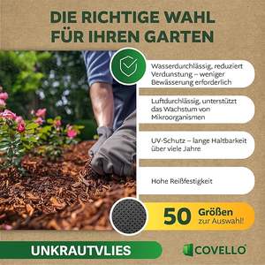 Toile anti-<span class=keywords><strong>mauvaises</strong></span> <span class=keywords><strong>herbes</strong></span> durable - Tapis de contrôle des adventices robuste <span class=keywords><strong>pour</strong></span> jardins potagers, parterres de paillis et projets d'aménagement paysager. - Product Image 6