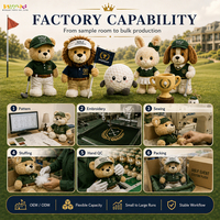 Set Hadiah VIP Golf Kustom Maskot Boneka dan Mainan Bola Golf Ramah Lingkungan Pabrik OEM ODM Sampel 5-7 Hari