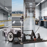 Machine à niveler les sols à laser à haute efficacité, à deux roues, à propulsion par moteur, pour chantier de construction et entrepôt