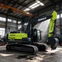 Harga Pabrik SDNICE NSW230 Excavator Beroda Rantai 23000KG Hidrolik Kawasaki Bucket 1.2m3 Jangkauan Maks 9.9M Momen Beban Tinggi