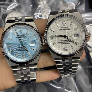 Reloj Mecánico de Acero Inoxidable de Lujo para Hombre de Alta Calidad, Movimiento 7315, 40 mm, Esfera con Manecillas Luminosas - Product Image 1