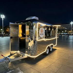 Remolque de Comida para Exteriores con Certificación CE, de Acero Inoxidable, para Hamburguesas, Helados, Pizza, Diseño Único - Product Image 5