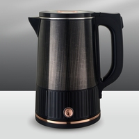 Bouilloire électrique sans fil en acier inoxydable avec arrêt automatique et contrôle de la température, capacité de 1,8 L pour hôtel et usage domestique