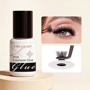 Pegamento para Pestañas Starscolors, Adhesivo para Extensión de Pestañas en Racimo, Resistente al Agua, para Aplicación DIY, 5ml - Product Image 1