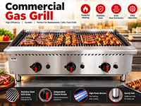 Barbecue au gaz commercial, gril à charbon de bois, équipement de cuisine pour restaurant