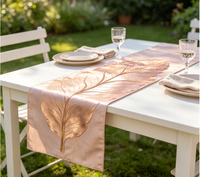 Vente directe d'usine, nappe de table en PVC résistante à la chaleur, à séchage rapide, anti-huile, écologique, design creux, pour la décoration de la maison et les hôtels