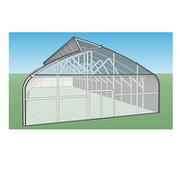 Serre agricole hydroponique bon marché, serre tunnel simple à dents de scie