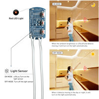 Interrupteur intelligent à capteur de mouvement pour éclairage LED réglable avec temporisation pour armoire, escalier, chambre