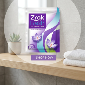 เจลหอมปรับอากาศแบบแขวน กลิ่นส้ม ยี่ห้อ Zrak Fresh Air สำหรับห้องน้ำ รถยนต์ กำจัดกลิ่นไม่พึงประสงค์ ใช้งานได้นาน 30 วัน เป็นมิตรต่อสิ่งแวดล้อม - Product Image 2