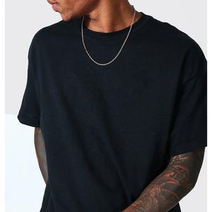 T-shirt ample en coton tricoté respirant de qualité supérieure pour homme, nouveau design avec logo personnalisé, imprimé graphique, idéal pour l'été - Product Image 2