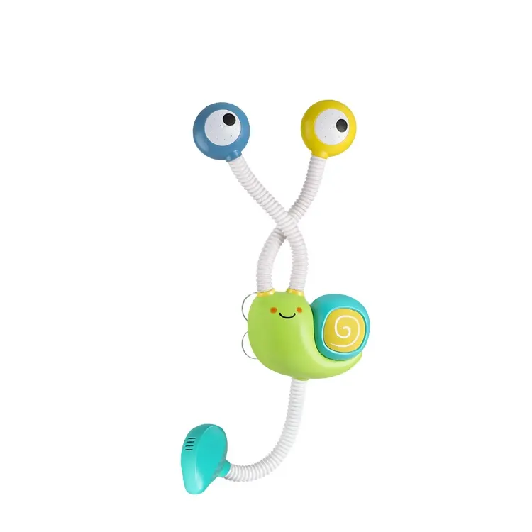 BGL Cute Bath Toy Animals Snail Eco Electric Double Water Sprinkler Outlet Shower Baby Toys For Kids