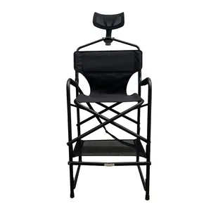 מתכת מתקפל נייד משודרג גבוה מנהל מקצועי כבד איפור אמן כיסאות כיסא חוף