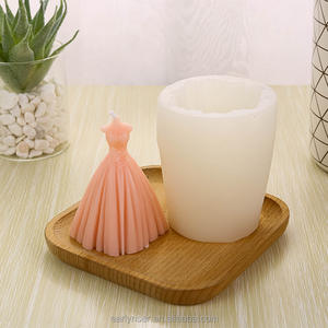 Early Riser novio vestido <span class=keywords><strong>de</strong></span> <span class=keywords><strong>novia</strong></span> vela molde <span class=keywords><strong>de</strong></span> silicona DIY adornos <span class=keywords><strong>de</strong></span> boda simple creativo molde <span class=keywords><strong>de</strong></span> silicona decorativo - Product Image 6