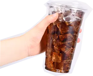 كوب عصير بلاستيكي عالي الجودة للاستعمال مرة واحدة أكواب بلاستيكية للأكلات بالخارج بأغطية للاستعمال مرة واحدة