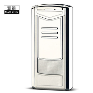Fuerte poder de fuego Jet 3 llama fuego encendedor a prueba de viento antorcha cigarro encendedor recargable gas butano encendedor logotipo personalizado - Product Image 6