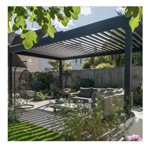 Gazebo de aluminio resistente al agua, pérgola bioclimática motorizada con persiana <span class=keywords><strong>para</strong></span> <span class=keywords><strong>techo</strong></span> - Product Image 1