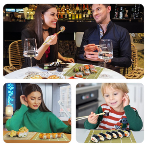 11 pièces Kit de fabrication de <span class=keywords><strong>Sushi</strong></span> professionnel antiadhésif ensemble de fabricant Kit d'outils de fabrication de <span class=keywords><strong>Sushi</strong></span> de cuisine écologique <span class=keywords><strong>Sushi</strong></span> avec assiettes - Product Image 6