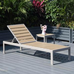 Chaise longue <span class=keywords><strong>de</strong></span> jardin en métal d'occasion pour piscine extérieure, hôtel, restaurant, bord <span class=keywords><strong>de</strong></span> piscine, patio – Prix réduit - Product Image 2