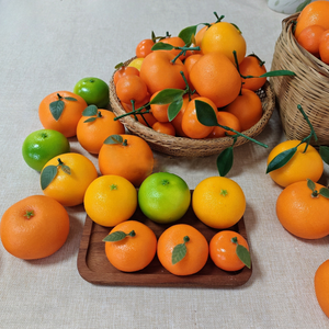 Naranja Artificial Mini Mandarina Plástico Simulación Frutas Modelo Fruta Accesorios para Boda Fiesta Familiar Cocina Decoración - Product Image 6
