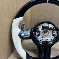 Volant de direction en fibre de carbone entièrement noir pour BMW Série 3 Série 5 pour M3 M4 M5 F30 F10 F15 F36 F20 F22 F25 F31 F32 E70 E90