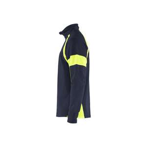 BLAKLADER - 355011588933L Sudadera con paneles de alta visibilidad Azul marino/Amarillo-EAN 7330509775226 WORK HOODIES - Product Image 5