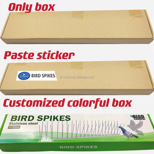 Piques <span class=keywords><strong>anti</strong></span>-oiseaux en acier inoxydable 304 massif, résistantes à la rouille, écologiques, résistantes aux intempéries, <span class=keywords><strong>anti</strong></span>-pigeons et <span class=keywords><strong>anti</strong></span>-courailles |   Utilisation commerciale, double rangée - Product Image 4
