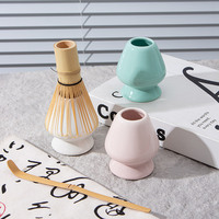 Bol à matcha en porcelaine Dongyang avec bec verseur pour cérémonie, couleur personnalisée, style japonais, écologique
